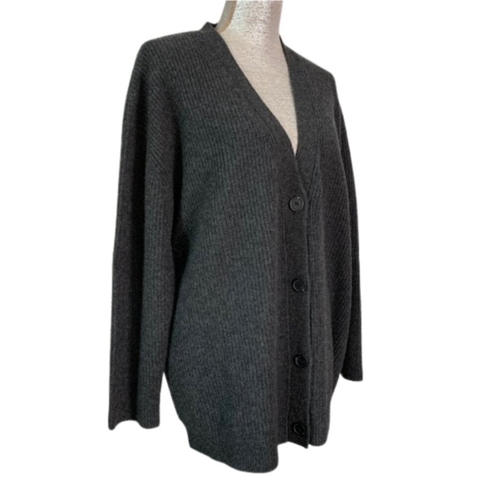 QUINCE Cashmere Oversized Boyfriend Cardigan Sweater LARGE NWT - Picture 7 of 14